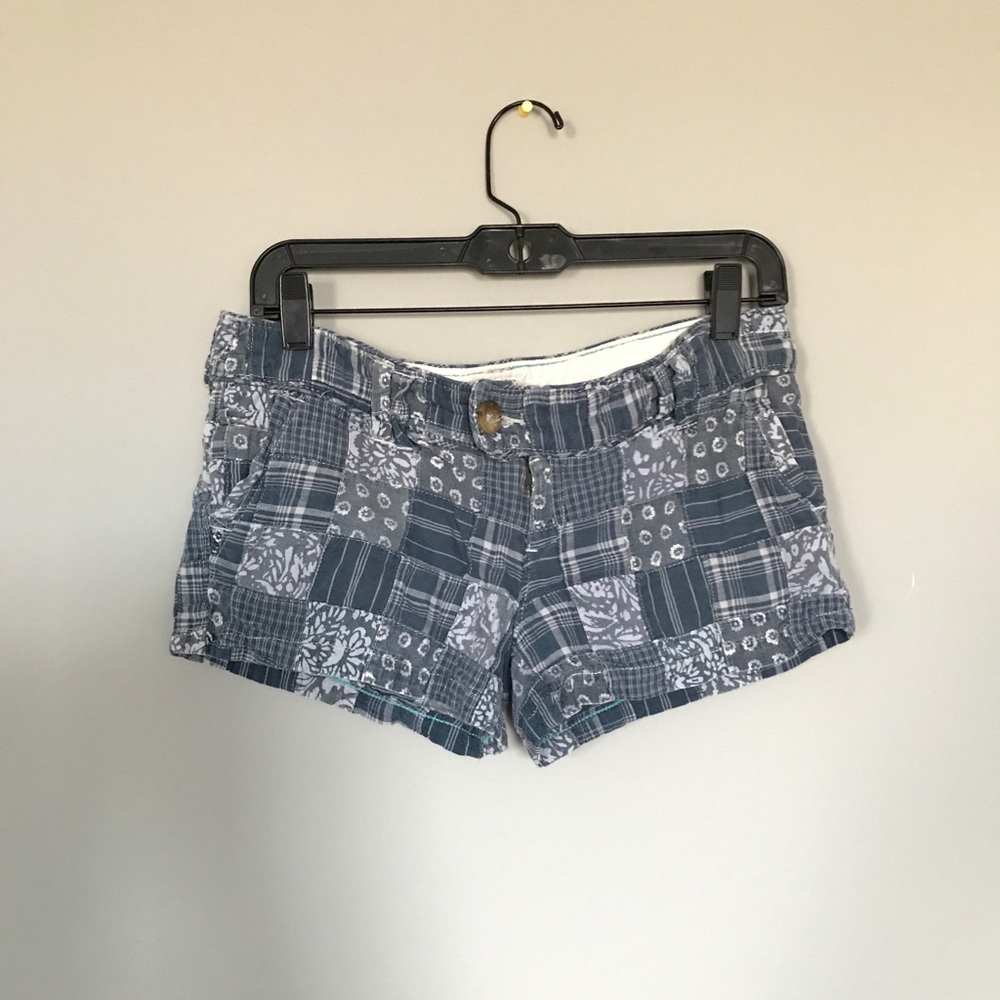 Blue pattern shorts